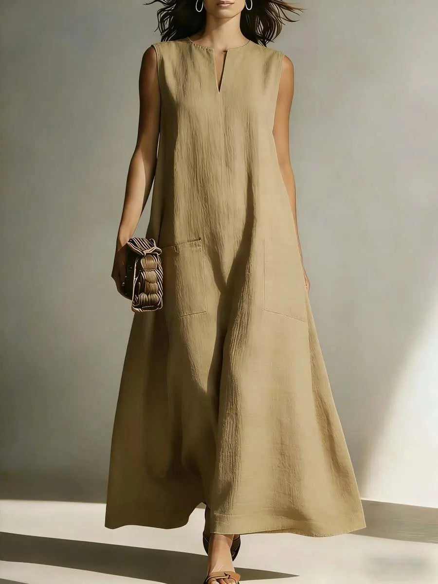 Women's Casual Simple Sleeveless Dress