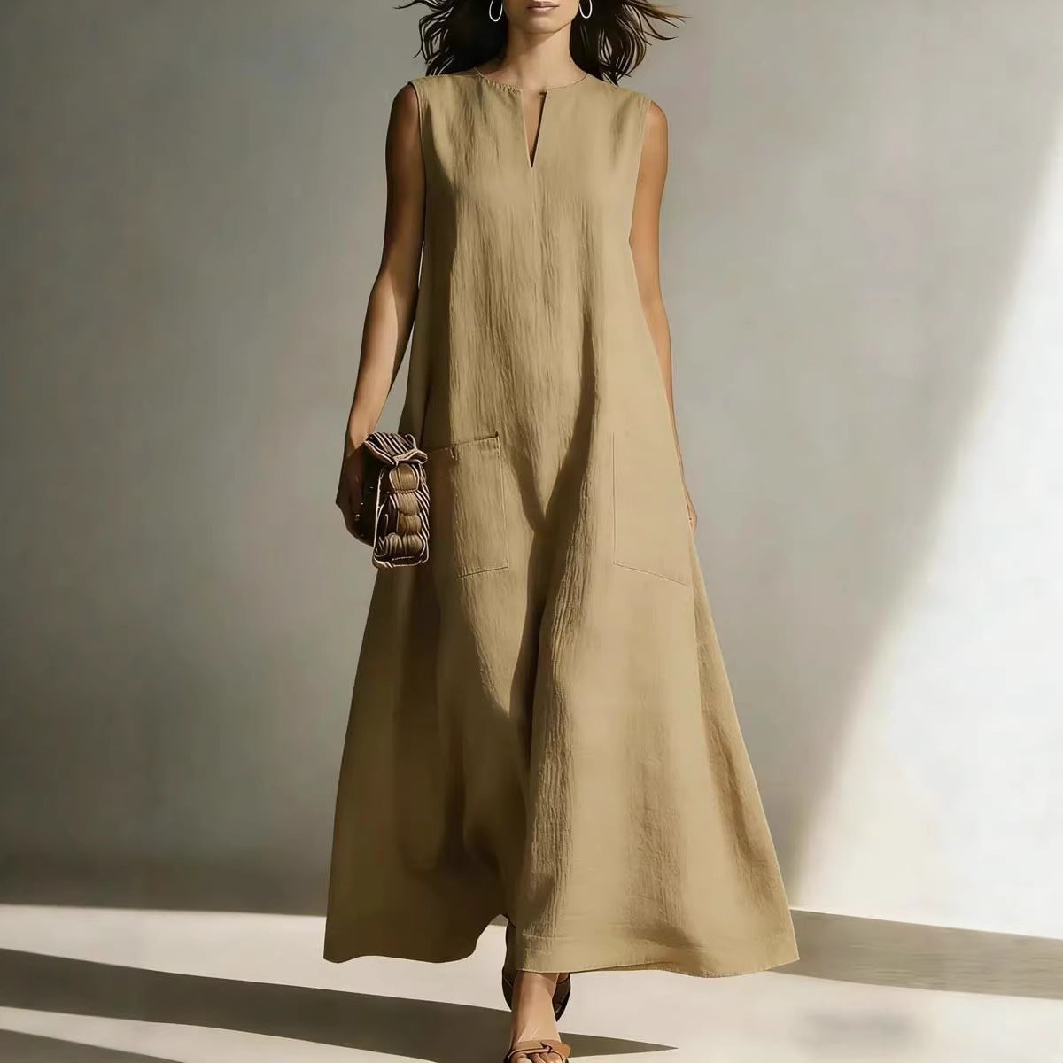 Women's Casual Simple Sleeveless Dress