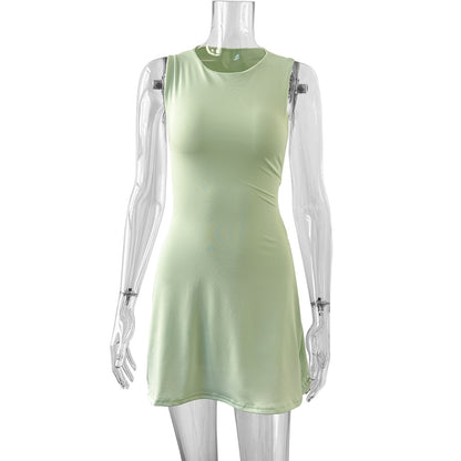 Women's Hollow-Out Backless Bodycon Dress